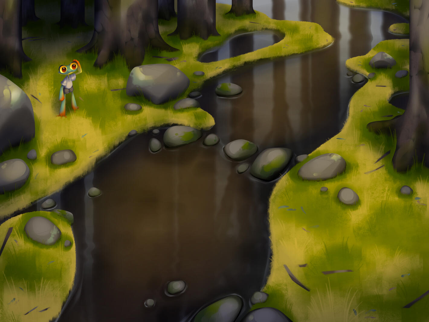 Final environment design with character